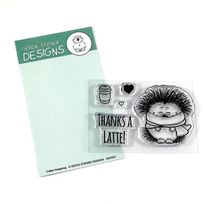 Gerda Steiner Clear Stamps - Coffee Hedgehog